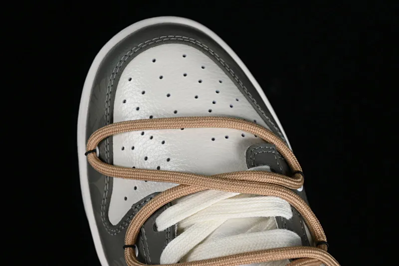 All Categories Nk SB Dunk Series Nk SB Dunk Low Low-top sneakers Nk Dunk Low Panda Prank Jungle Crossing-Lvye Fuyuan Rice brown green SB strap low-top casual sneakers FD0350-133
